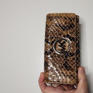 Michael Kors Brown Snake Print Wallet